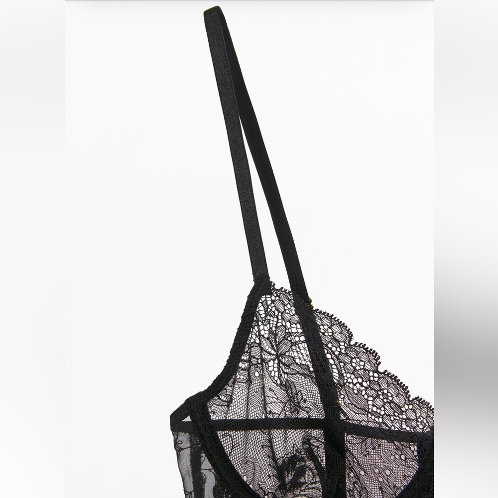 Zara Lace Underwire Corset Black✨ - Picture 7 of 7